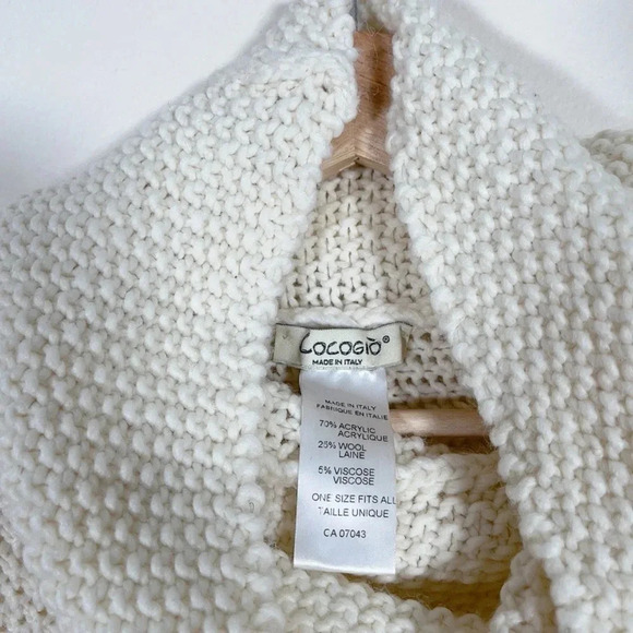 COCOGIÒ |  TURTLENECK SWEATER PONCHO - Picture 7 of 11